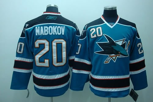 San Jose Sharks #20 NABOKOV Blue Jerseys,We sell and wholesale San Jose Sharks #20 NABOKOV Blue Jerseys on line form chian!