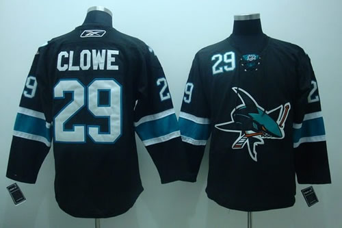 San Jose Sharks #29 Clowe black Jerseys,We sell and wholesale San Jose Sharks #29 Clowe black Jerseys on line form chian!