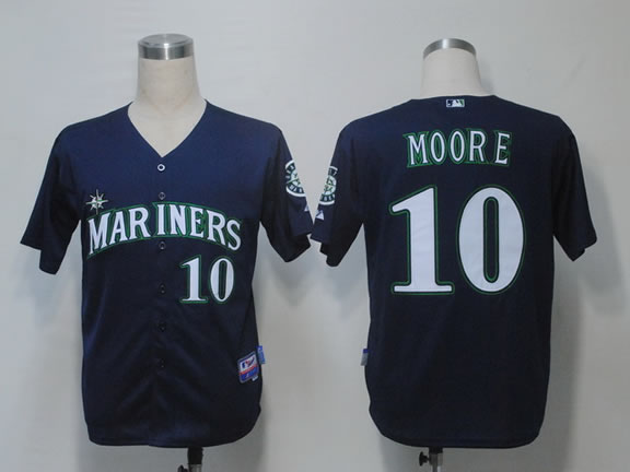 Seattle Mariners #10 Moore Dark Blue Cool Base Jerseys,We sell and wholesale Seattle Mariners #10 Moore Dark Blue Cool Base Jerseys on line form chian!