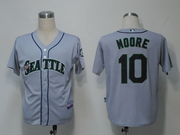 Seattle Mariners #10 Moore Grey Cool Base Jerseys,We sell and wholesale Seattle Mariners #10 Moore Grey Cool Base Jerseys on line form chian!