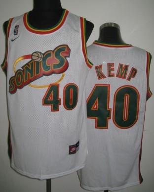 Seattle Supersonics #40 Shawn Kemp White Swingman Jerseys,We sell and wholesale Seattle Supersonics #40 Shawn Kemp White Swingman Jerseys on line form chian!