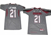 South Carolina Gamecocks #21 Marcus Lattimore Gray Jerseys,baseball caps,new era cap wholesale,wholesale hats