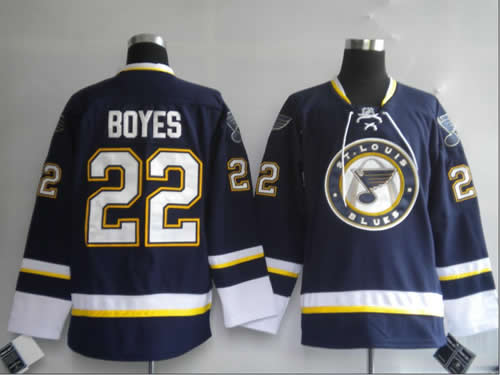 St.Louis Blues #22 Boyes dark blue third Jerseys,We sell and wholesale St.Louis Blues #22 Boyes dark blue third Jerseys on line form chian!