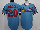 St.Louis Cardinals #20 Brock Blue Jerseys,baseball caps,new era cap wholesale,wholesale hats