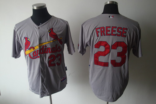 St.Louis Cardinals #23 Freese Grey Jerseys,We sell and wholesale St.Louis Cardinals #23 Freese Grey Jerseys on line form chian!