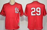 St.Louis Cardinals #29 Vince Coleman Mesh Batting Practice Red Throwback Jerseys,baseball caps,new era cap wholesale,wholesale hats