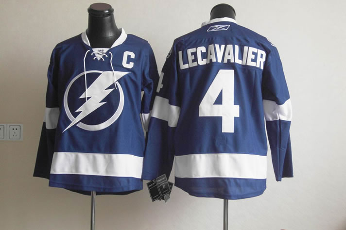 Tampa Bay Lightning #4 LECAVALIER blue with C patch Jerseys,We sell and wholesale Tampa Bay Lightning #4 LECAVALIER blue with C patch Jerseys on line form chian!