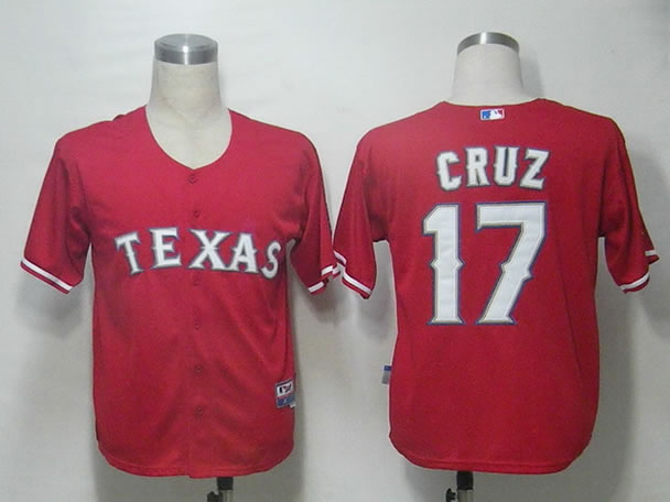 Texas Rangers #17 Cruz Red Cool Base Jerseys,We sell and wholesale Texas Rangers #17 Cruz Red Cool Base Jerseys on line form chian!