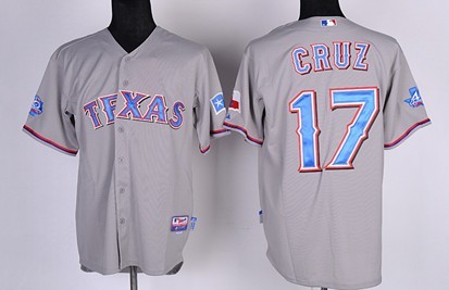 Texas Rangers #17 Nelson Cruz Gray 40TH Jerseys,We sell and wholesale Texas Rangers #17 Nelson Cruz Gray 40TH Jerseys on line form chian!