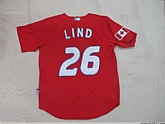 Toronto Blue Jays #26 Lind red Jerseys,baseball caps,new era cap wholesale,wholesale hats