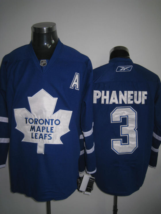 Toronto Maple Leafs #3 phaneuf blue A Patch Jerseys,We sell and wholesale Toronto Maple Leafs #3 phaneuf blue A Patch Jerseys on line form chian!