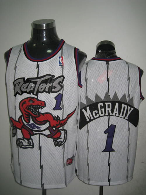 Toronto Raptors #1 McGrady White Jerseys,We sell and wholesale Toronto Raptors #1 McGrady White Jerseys on line form chian!
