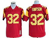 USC Trojans #32 O.J Simpson Red NCAA Jerseys,baseball caps,new era cap wholesale,wholesale hats