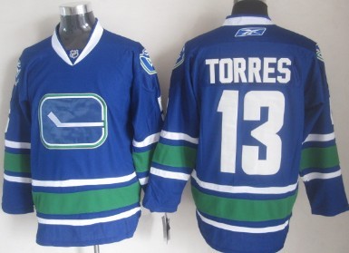 Vancouver Canucks #13 Torres Blue Third Jerseys,We sell and wholesale Vancouver Canucks #13 Torres Blue Third Jerseys on line form chian!