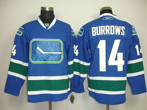 Vancouver Canucks #14 Burrows blue 3rd jesey,We sell and wholesale Vancouver Canucks #14 Burrows blue 3rd jesey on line form chian!