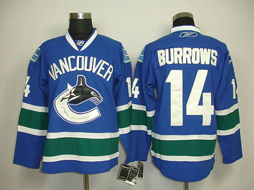 Vancouver Canucks #14 Burrows blue jesey.,We sell and wholesale Vancouver Canucks #14 Burrows blue jesey. on line form chian!