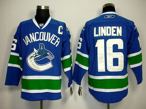 Vancouver Canucks #16 Linden with C Patch Blue Jerseys.,We sell and wholesale Vancouver Canucks #16 Linden with C Patch Blue Jerseys. on line form chian!