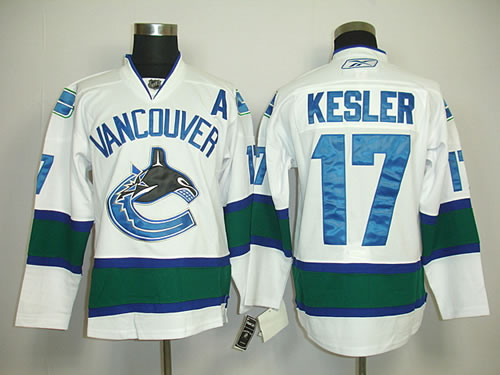 Vancouver Canucks #17 Kesler white with A patch Jerseys,We sell and wholesale Vancouver Canucks #17 Kesler white with A patch Jerseys on line form chian!