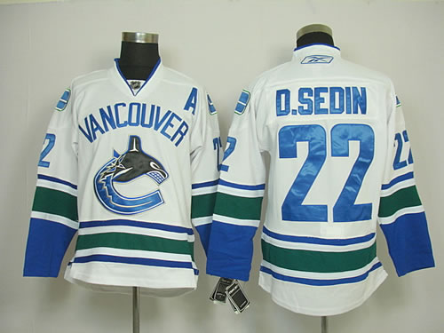 Vancouver Canucks #22 D.Sedin White Jerseys,We sell and wholesale Vancouver Canucks #22 D.Sedin White Jerseys on line form chian!