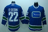 Vancouver Canucks #22 D.sedin Blue 3rd Jerseys,baseball caps,new era cap wholesale,wholesale hats