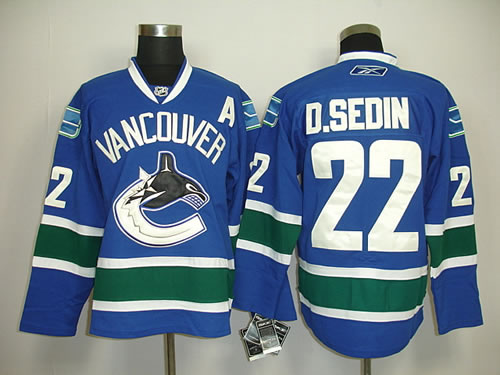 Vancouver Canucks #22 D.sedin bluejesey.,We sell and wholesale Vancouver Canucks #22 D.sedin bluejesey. on line form chian!