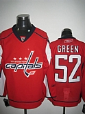Washington Capitals #52 Green red Jerseys,baseball caps,new era cap wholesale,wholesale hats