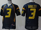 West Virginia Mountaineers #3 Stedman Bailey Navy Blue Jerseys,baseball caps,new era cap wholesale,wholesale hats
