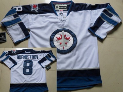 Winnipeg Jets #8 Alexander Burmistrov 2012 White Jerseys,We sell and wholesale Winnipeg Jets #8 Alexander Burmistrov 2012 White Jerseys on line form chian!