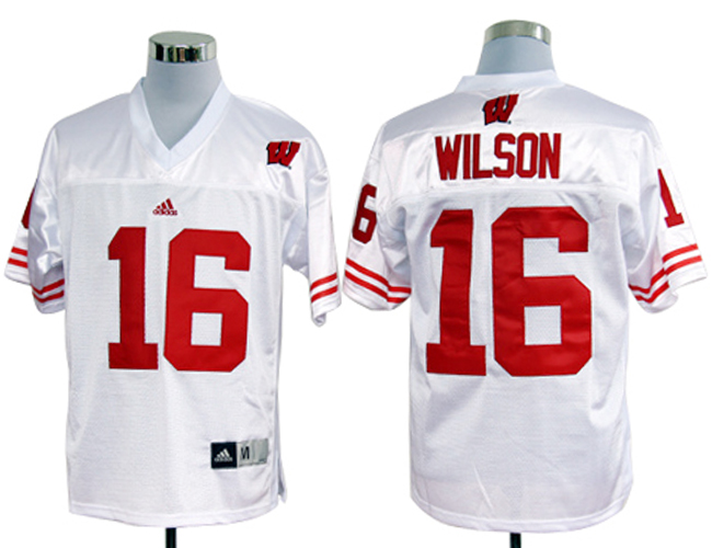 Wisconsin Badgers #16 Russell Wilson White NCAA Jerseys,We sell and wholesale Wisconsin Badgers #16 Russell Wilson White NCAA Jerseys on line form chian!