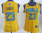 Women's Charlotte Hornets #23 Anthony Davis Revolution 30 Swingman Yellow Jerseys,baseball caps,new era cap wholesale,wholesale hats