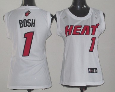 Women's Miami Heat #1 Chris Bosh Revolution 30 Swingman White Jerseys,We sell and wholesale Women's Miami Heat #1 Chris Bosh Revolution 30 Swingman White Jerseys on line form chian!