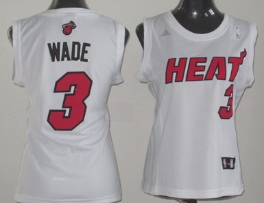 Women's Miami Heat #3 Dwyane Wade Revolution 30 Swingman White Jerseys,We sell and wholesale Women's Miami Heat #3 Dwyane Wade Revolution 30 Swingman White Jerseys on line form chian!