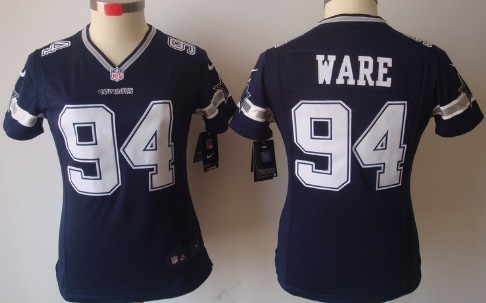 Women's Nike Limited Dallas Cowboys #94 DeMarcus Ware Blue Jerseys,We sell and wholesale Women's Nike Limited Dallas Cowboys #94 DeMarcus Ware Blue Jerseys on line form chian!