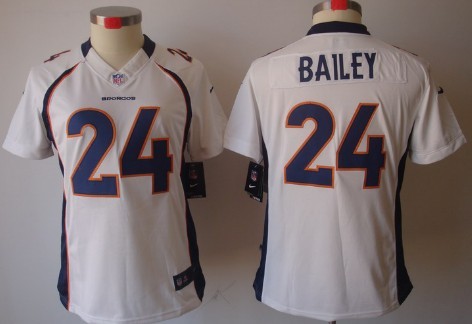 Women's Nike Limited Denver Broncos #24 Champ Bailey White Jerseys,We sell and wholesale Women's Nike Limited Denver Broncos #24 Champ Bailey White Jerseys on line form chian!