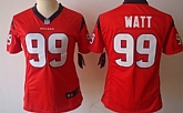 Women's Nike Limited Houston Texans #99 J.J. Watt Red Jerseys,baseball caps,new era cap wholesale,wholesale hats