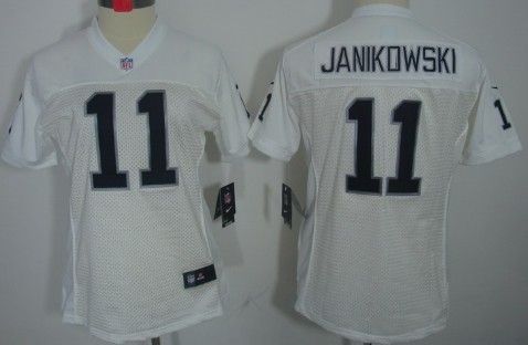 Women's Nike Limited Oakland Raiders #11 Sebastian Janikowski White Jerseys,We sell and wholesale Women's Nike Limited Oakland Raiders #11 Sebastian Janikowski White Jerseys on line form chian!