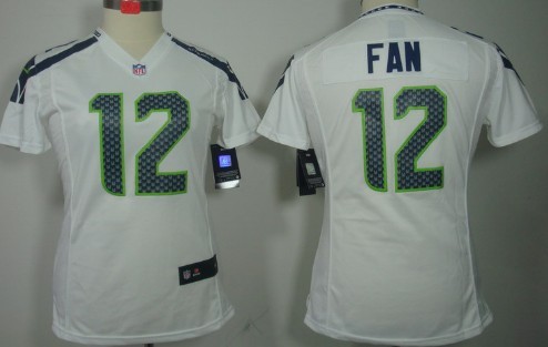 Women's Nike Limited Seattle Seahawks #12 Fan White Jerseys,We sell and wholesale Women's Nike Limited Seattle Seahawks #12 Fan White Jerseys on line form chian!