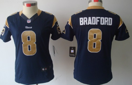 Women's Nike Limited St. Louis Rams #8 Sam Bradford Navy Blue Jerseys,We sell and wholesale Women's Nike Limited St. Louis Rams #8 Sam Bradford Navy Blue Jerseys on line form chian!