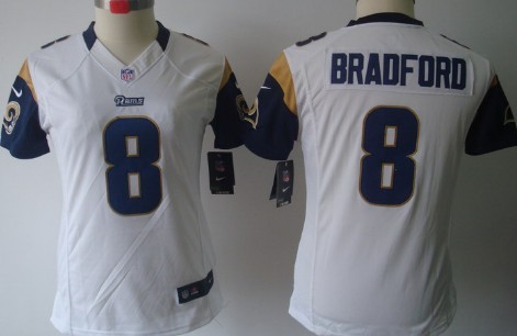 Women's Nike Limited St. Louis Rams #8 Sam Bradford White Jerseys,We sell and wholesale Women's Nike Limited St. Louis Rams #8 Sam Bradford White Jerseys on line form chian!