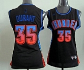 Women's Oklahoma City Thunder #35 Kevin Durant Revolution 30 Swingman Vibe Black Fashion Jerseys,baseball caps,new era cap wholesale,wholesale hats