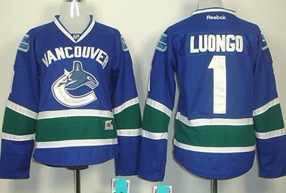 Women's Vancouver Canucks #1 Roberto Luongo Blue Jerseys,We sell and wholesale Women's Vancouver Canucks #1 Roberto Luongo Blue Jerseys on line form chian!