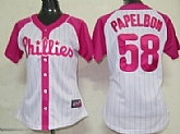 Womens Philadelphia Phillies #58 Jonathan Papelbon 2012 Fashion Majestic Athletic Jerseys,baseball caps,new era cap wholesale,wholesale hats