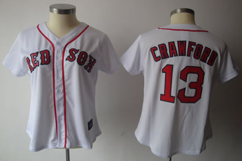 Womens Red Sox #13 Crawford White Jerseys,We sell and wholesale Womens Red Sox #13 Crawford White Jerseys on line form chian!