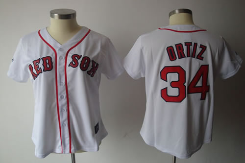 Womens Red Sox #34 Ortiz White red number Jerseys,We sell and wholesale Womens Red Sox #34 Ortiz White red number Jerseys on line form chian!