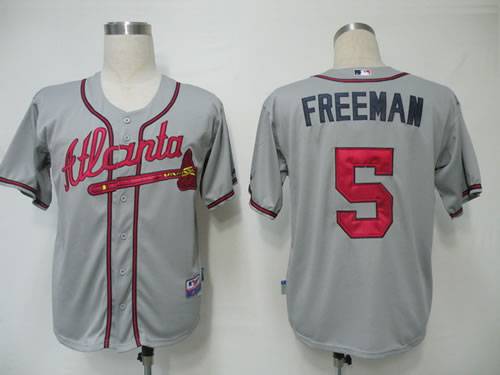 Youth Atlanta Braves #5 Freeman Grey Cool Base Jerseys,We sell and wholesale Youth Atlanta Braves #5 Freeman Grey Cool Base Jerseys on line form chian!