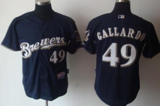 Youth Milwaukee Brewers #49 Gallardo Blue Jerseys,We sell and wholesale Youth Milwaukee Brewers #49 Gallardo Blue Jerseys on line form chian!