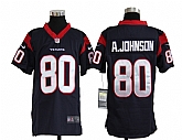 Youth Nike Houston Texans #80 Andre Johnson Blue Game Jerseys