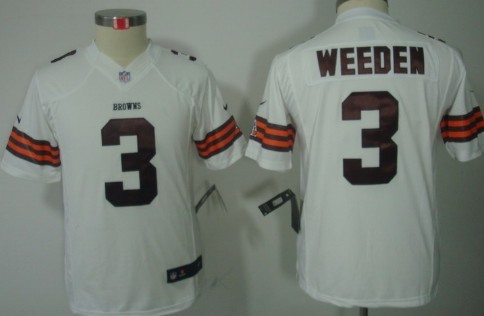 Youth Nike Limited Cleveland Browns #3 Brandon Weeden White Jerseys,We sell and wholesale Youth Nike Limited Cleveland Browns #3 Brandon Weeden White Jerseys on line form chian!