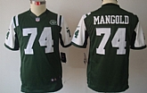 Youth Nike Limited New York Jets #74 Nick Mangold Green Jerseys
