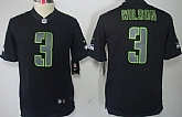 Youth Nike Limited Seattle Seahawks #3 Russell Wilson Black Impact Jerseys